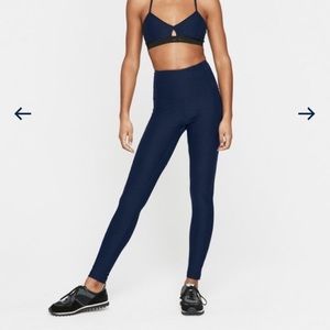 Outdoor Voices Hi-Rise Warmup Legging - Navy Blue